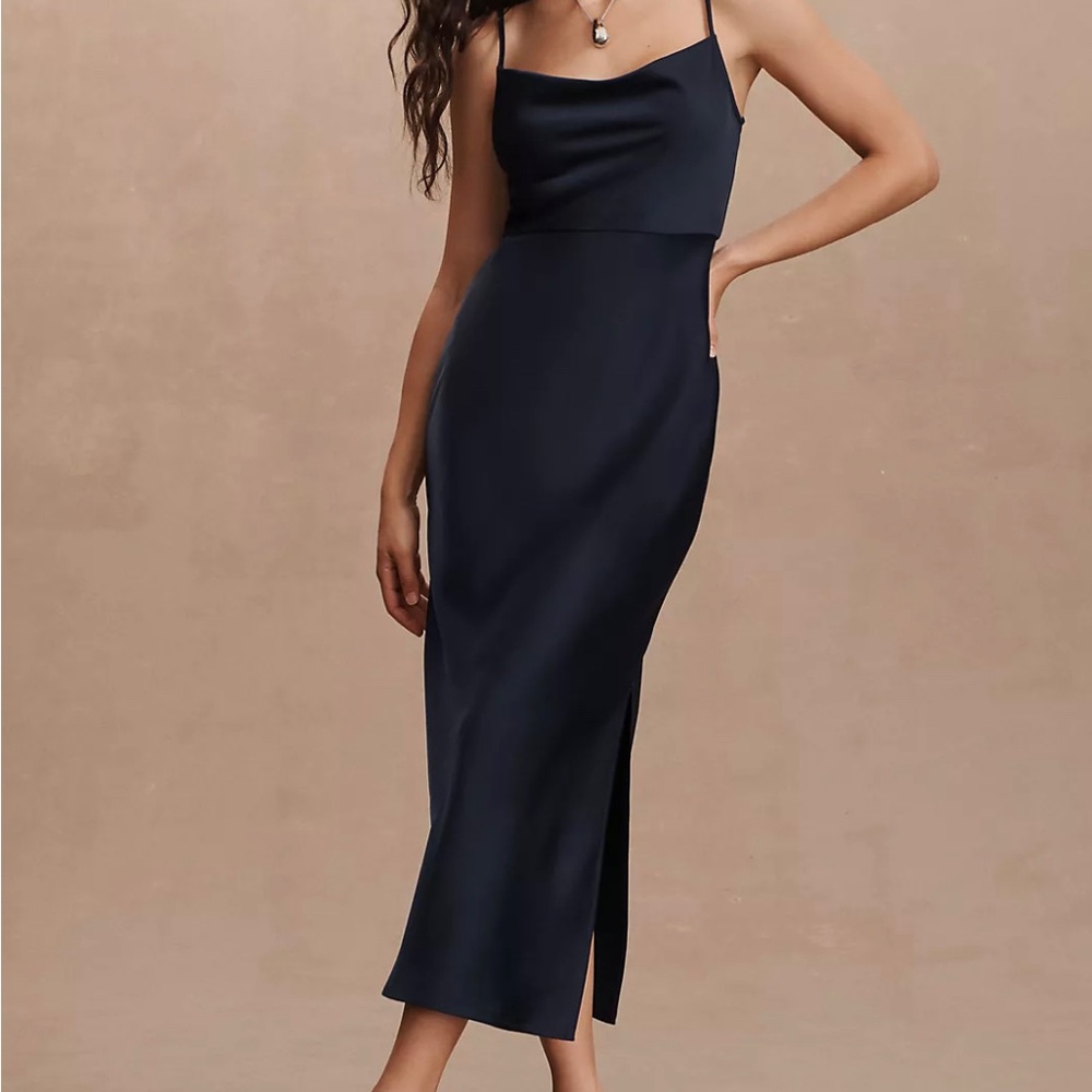 Anthropologie Cowl Neck MIDI Dress
